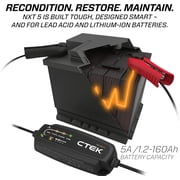 CTEK - 40-658 NXT 5 Fully Automatic 4.3 Amp Battery Charger and Maintainer 12V