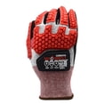 thumbnail image 4 of 10-Pack of Cordova 3734TPRS Machinist 13-Gauge Work Gloves, HPPE/Glass Shell, Black Sandy Nitrile Palm Coating, Nitrile Reinforced Thumb, TPR Protectors, Cut Level A4, Touchscreen Fingers, Small, 4 of 6