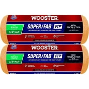 Wooster Genuine 9" Super/Fab FTP 3/4" Nap Roller Cover 2-Pack, RR925-9-2PK