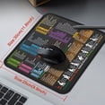 thumbnail image 4 of Small Mouse Pad for Excel Shortcuts Excel Spreadsheet Cheat Sheet Desk Pad 11.8"x9.8" Portable Computer Mousepad – Gaming, Office, Waterproof, Non-Slip, Stitched Edges, 4 of 6