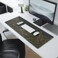 thumbnail image 2 of "Redesign Your Desk Space: XL Black Mousepad, Non-Slip Rubber Base, Waterproof Desk Mat. Large, Seamed Edges for Durability. Ideal Keyboard and Computer Mat - 31.5x11.8 inch.", 2 of 7