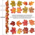 thumbnail image 4 of 2 Pcs Fall Garland Maple Leaf, 5.9Ft/Piece Hanging Vine Garland Artificial Autumn Foliage Garland Thanksgiving Decor for Home Fireplace Party Christmas, 4 of 5