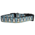 thumbnail image 3 of Christmas Pet Dog  Cat Nylon Collar or Leash, "Penguins", 3 of 3