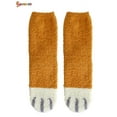 thumbnail image 3 of Spencer 2 Pairs Women's Cute Cat Claw Fluffy Cozy Slipper Sock Winter Warm Plush Coral Fleece Socks Sleep Floor Socks for Christmas Gifts "#A", 3 of 9