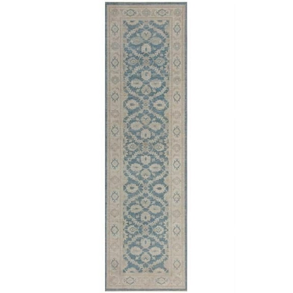 Pasargad Home Denver Hand-Knotted Grey Lamb's Wool Area Rug  2' 8" X 9' 3"
