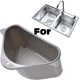 thumbnail image 4 of Cesta de colador de fregadero de 2 piezas, cesta de colador de fregadero de cocina, cesta de colador de fregadero de esquina para fregadero, colador de alimentos o estante de almacenamiento, 4 of 4