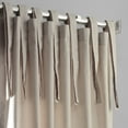 thumbnail image 2 of Hazelwood Beige Solid Cotton Tie-Top Curtain (1 Panel), Hazelwood Beige, 50W X 120L, 2 of 5