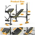 Vibespark 900lbs olympic weight bench set adjustable weight bench with barbell rack preacher