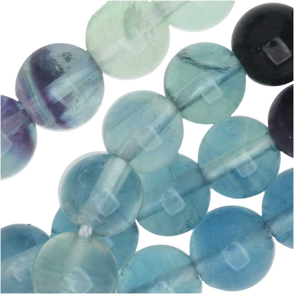 Dakota Stones Gemstone Beads 8 Inch Strand Round 4mm Fluorite