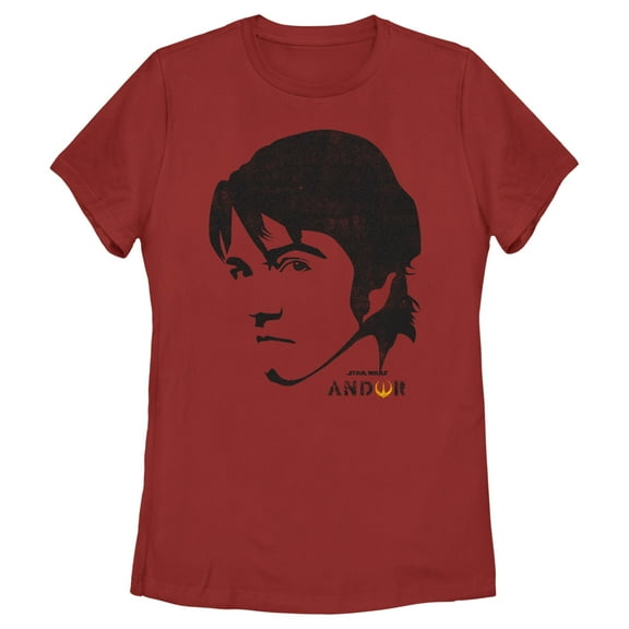 Women's Star Wars: Andor Cassian Eye Glare Graphic Tee Red X Large