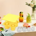 thumbnail image 4 of Xihbxyly oferta diaria Moldeado de gran tamaño con tapa extraíble a prunea de fugas Bandeja para hielo y para cócteles Whisky Bandeja para hielo flexible apilable, 4 of 5