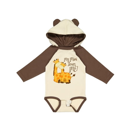 

Inktastic My Mimi Loves Me! Gift Baby Boy or Baby Girl Long Sleeve Bodysuit