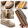 thumbnail image 5 of CHICVOMEY Women's Faux Fur Lined Moccasin Slippers - Warm Suede Indoor&Outdoor House Shoes with Non-Slip Sole for Winter Comfort Moccasin Slippers, 5 of 10