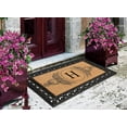 thumbnail image 4 of A1HC Rubber and Coir Doormat 30" x 48", Standard Double / Single Front Door Mat for Outdoor Entrance, Personalized Monogrammed Non-Slip Entrymat, 4 of 9