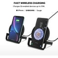 thumbnail image 6 of Restored Belkin BoostCharge 10W Fast Wireless Charging Stand with QC 3.0 Charger - Black (Refurbished), 6 of 14