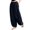 41# (Black), variant on Women’s Linen Harem Pants Loose Fit Boho Elastic Waist Pants Casual Lounge Trousers for Summer Beach Vacation (Black,S)