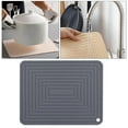 thumbnail image 4 of facefd Tapis de Séchage Imperméable pour Vaisselle Support de Pot Rapide Résistant à la Chaleur Gris, 4 of 9