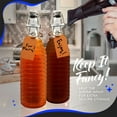 thumbnail image 4 of Nevlers 33 oz Ringed Swing Top Glass Bottles (Pack of 6) | Includes Funnel, Brush, Tags, Shrink Wrap and Marker, 4 of 9