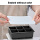 thumbnail image 3 of Molde flexible para hacer cubitos de hielo, bandeja de silicona para cubitos cuadrados grandes, molde reutilizable para bolas de hielo sin BPA con fácil liberación, hielo de fusión lenta, perfecto, 3 of 5