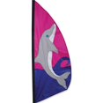 thumbnail image 2 of Premier Kites 23245 Wind Garden Ripstop Nylon Feather Banner, Dolphin, 3-1/2-Feet, 2 of 3
