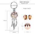 thumbnail image 4 of Dream Catcher Cremation Keychain for Ashes Women Urn Locket for Ashes Holder Stainless Steel Ashes Keepsake Urn Keychain, 4 of 7