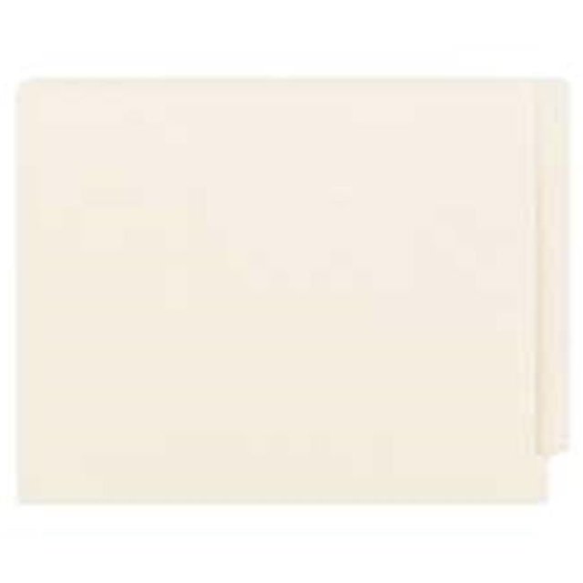 Shelf Master End-Tab Folders- Straight Cut- Ltr Sz- Manila