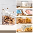 thumbnail image 2 of Large Cereal Containers Storage Set, Dispenser Approx. 1.5L Fits Full Standard Size Cereal Box, Airtight Cereal Container Set, Large Plastic Storage Container, 2 of 7