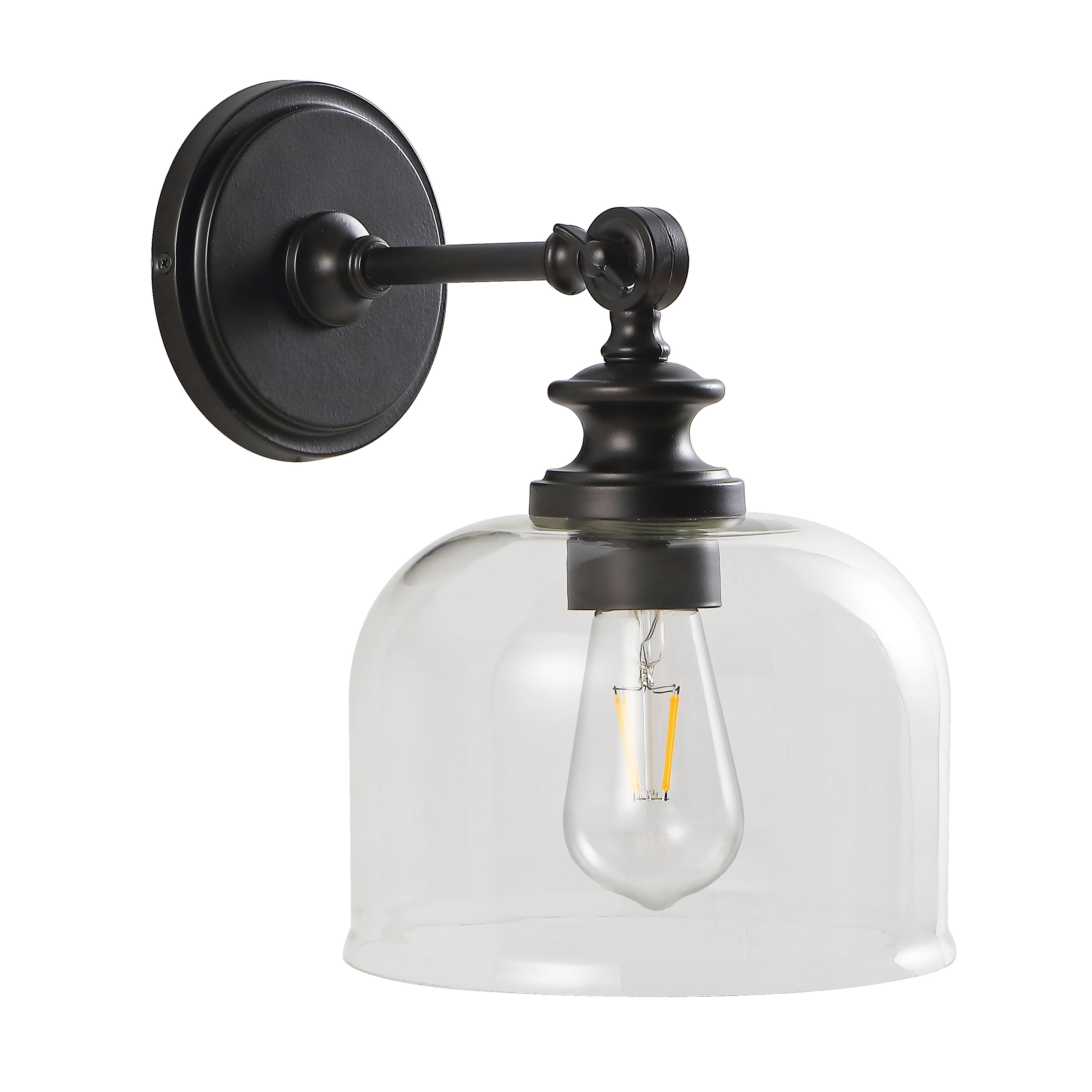 Safavieh Neri Rustic Wall Sconce, Orb/Clear, Set of 2