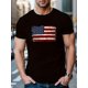 thumbnail image 1 of Camiseta con estampado de bandera de EE. UU. para hombre, informal, de manga corta, para verano, para adultos, hombres, mujeres, adolescentes, jóvenes y ocio., 1 of 4
