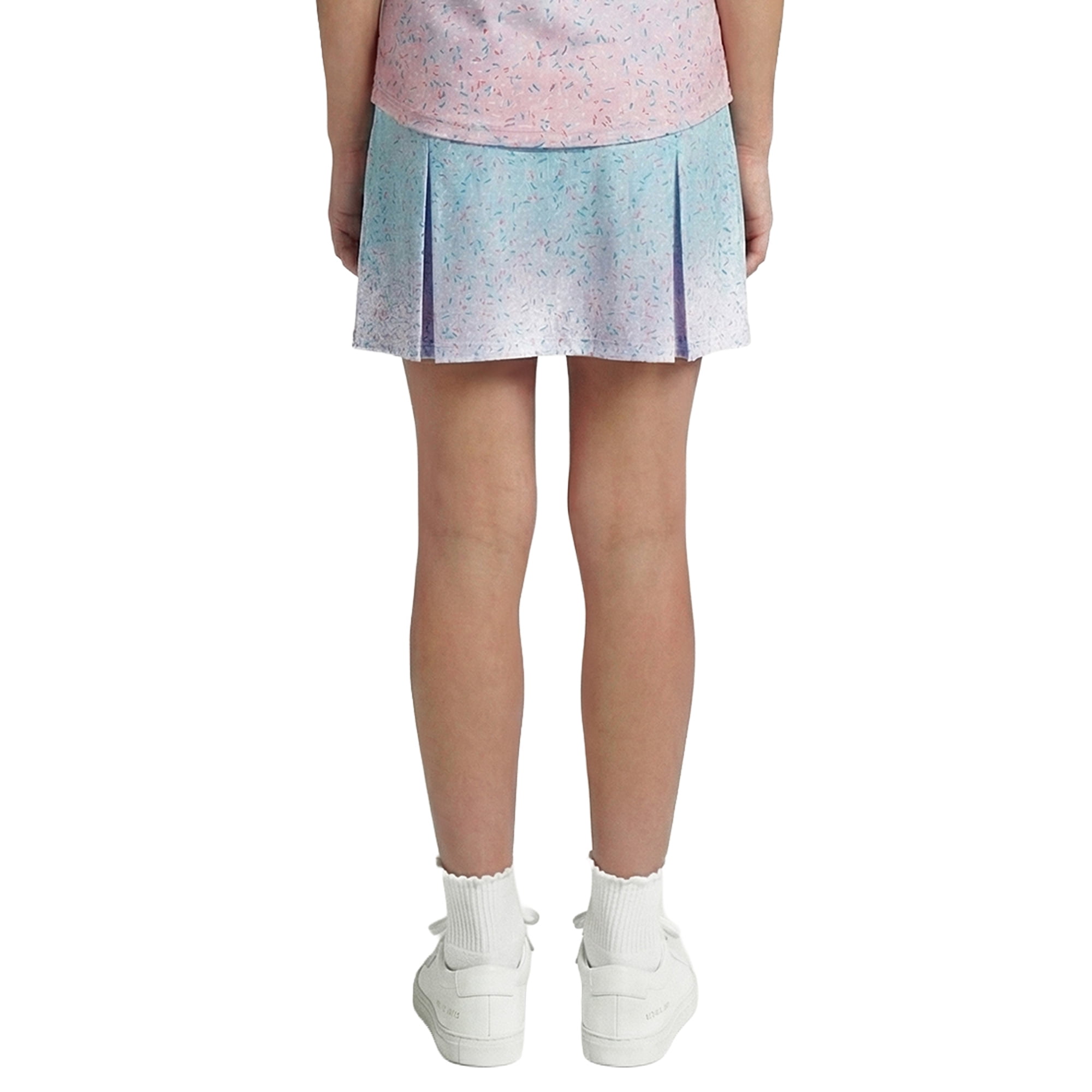 Birdie Bound Girls Sprinkle Splatter Print Skort with UPF50, Sizes XS-XL