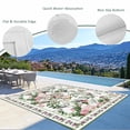 thumbnail image 3 of Pink Spring Floral Outdoor Rug for Patio/Deck/Porch, Non-Slip Large Area Rug 6 x 9 Ft, Elegant Pastoral Flowers Birds Watercolor Indoor Outdoor Rugs Washable Area Rugs, Camping Rug Carpet Runner, 3 of 8