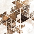 thumbnail image 3 of Allen, Kimberly 20x20 Black Modern Framed Museum Art Print Titled - Triangles in Copper 1, 3 of 5