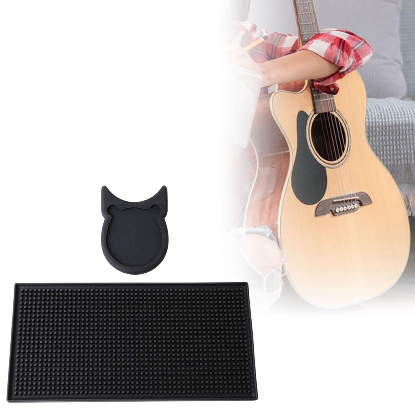 QccHieUs Guitar Neck Rest Cradle Silicone Guitar Stand Display Accessories Picks Storage
