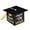 Black#760420BB, variant on Graduation Doctoral Cap Candy Boxes, Surprise Gift Packaging Bags With Graduation Theme Design, Party Favor Storage Pouches For College Graduation Celebration, 24Pcs Set