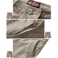 thumbnail image 7 of Matchstick Men Loose Solid Cargo Shorts with 8 Pockets, 7 of 7