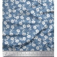 thumbnail image 1 of Soimoi Rayon Fabric Leaves & Floral Artistic Print Sewing Fabric Yard 56 Inch Wide, 1 of 1