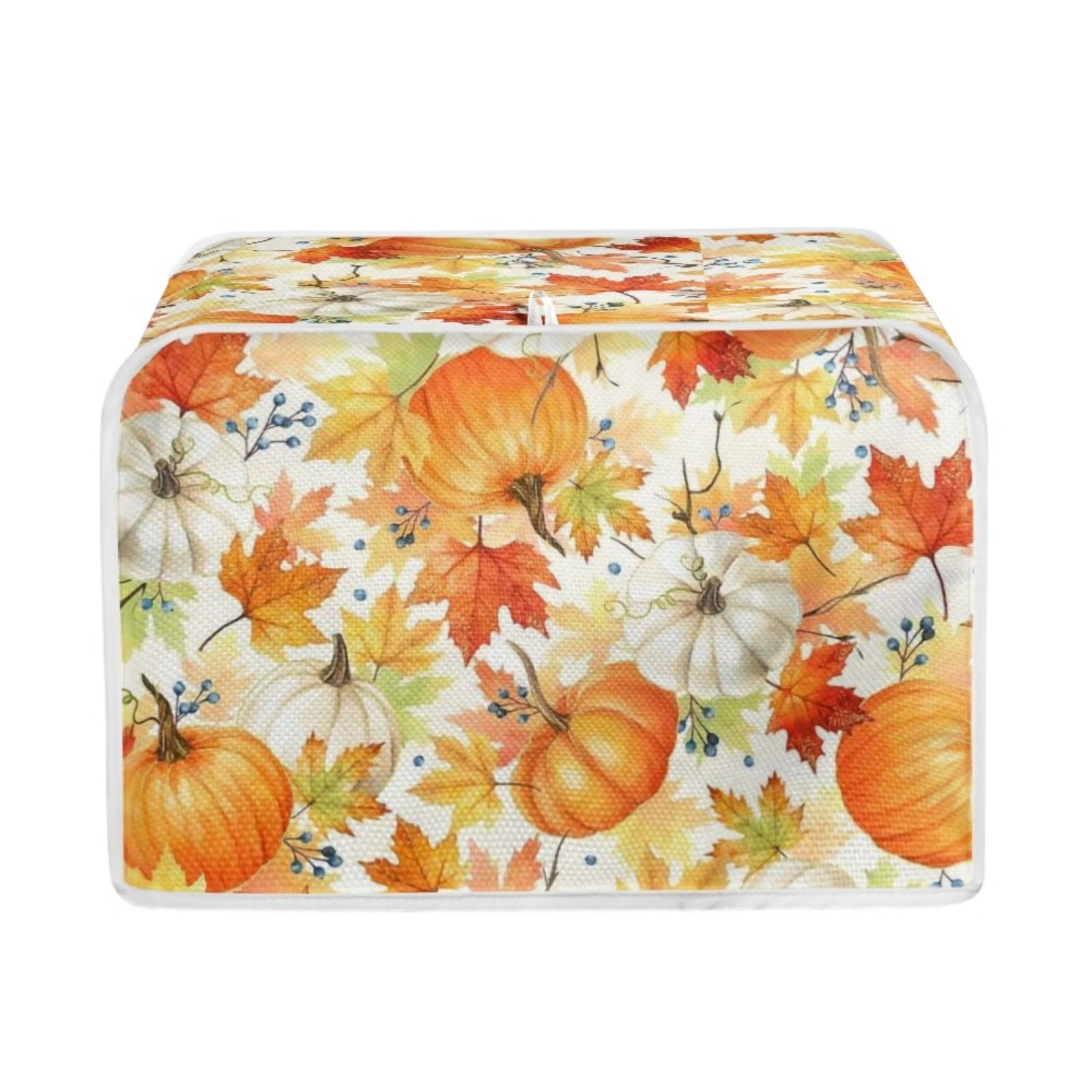 NETILGEN 2 Slice Form Thanksgiving Fall Pumpkins Pattern Toaster Covers ...