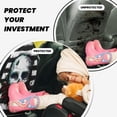 thumbnail image 4 of Fuzoiu Watercolor Skull Print 2 Pack Kick Mat Back Seat Protector With 3 Storage Pockets, Universal Car Seat Back Organizer For Kids Pets, Waterproof Backseat Protector For Most Car, 4 of 8