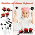 thumbnail image 2 of Kids Kitchen Toy 13Pcs Cookware With Play Food Toy Set Pretend Play Plastic Cooking Set, 2 of 9