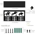 thumbnail image 2 of Horsemanship Medal Holder Trophy Shelf Medal Hanger Display with Shelf Stand Sports 4 Rows Wall Mount Hold 70+ Medals for Men Women Horsemanship Equestrian Awards Rack 15.7 x 7.9 Inch, 2 of 9