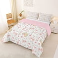 thumbnail image 2 of jejeloiu Cartoon Bow Knot Full Size Comforter Sets,Kawaii Flowers Blossom Bedding Sets For Teens Reversible 3 Pieces, 2 of 7