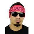 thumbnail image 2 of Multi Functional Tube Bandana | Classic Paisley Bandana Pattern - Red CA4225, 2 of 4