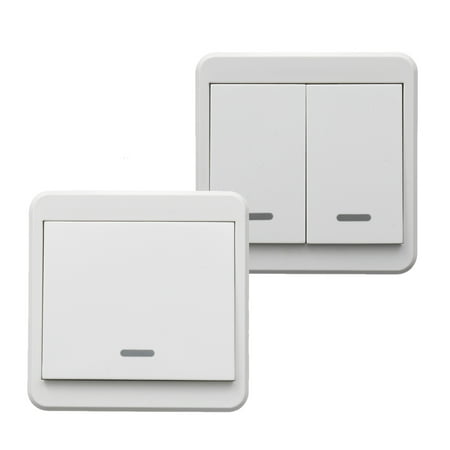 1 2 Way Wireless Switch Smart Wall Light Lamp Remote Control On Off Receiver