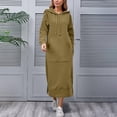 thumbnail image 2 of NMMUED Hoodie Dress for Women Oversized Hoodie Long Hoodie Hooded Dress Casual Sweatshirts for Women Sweatshirt Dress Loose Fit Hoodie Light Green XXL, 2 of 9