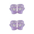 thumbnail image 4 of Guantes mitones de felpa Sonducket con forma de garra de gato, 4 of 6
