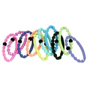 Goody Ouchless Forever Hair Elastics، حامل ذيل حصان صغير، نيون متعدد الألوان، 10 قيراط