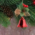 thumbnail image 6 of Mecorevxz Christmas Bells with Bows and pine needles,Red Friut Christmas Pendant for Xmas Tree Decor,Christmas Gifts(Red), 6 of 8