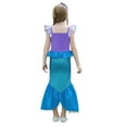 thumbnail image 3 of Ariel Costume Dress for Girls with Wig Female Halloween Cosplay Outfits for 3-8 Year, 3 of 6