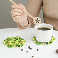 thumbnail image 6 of Disketp Kiwi And Avocado Funny Coasters,4 Pcs Leather Coasters With Holder, Perfect Housewarming Hostess Gifts,Protect Furniture From Water Marks Scratch, 6 of 9