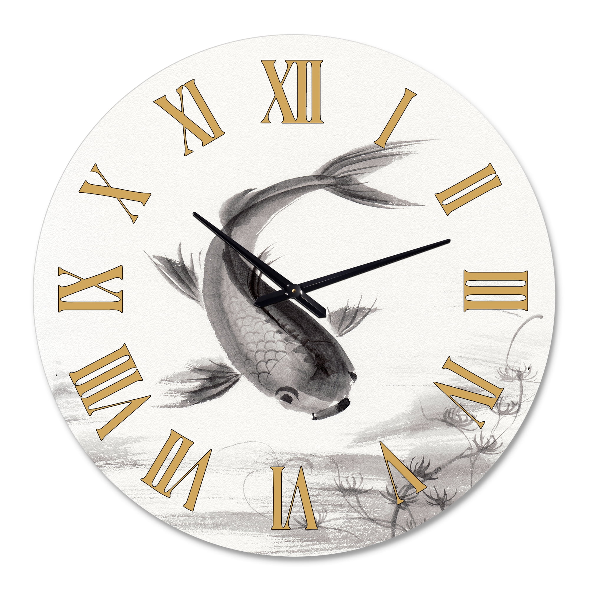 Designart 1 in Quartz Coastal Wall Clock